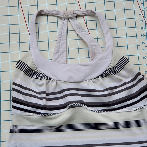 Lululemon Workout Top Built In Bra T Racer Back - Picture 2 of 7
